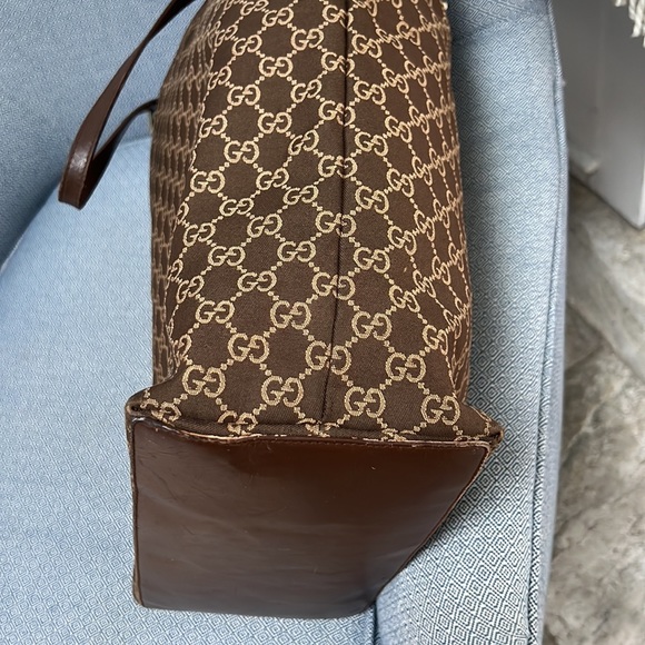 Authentic Gucci Large Canvas Bucket Tote Bag - Picture 14 of 16